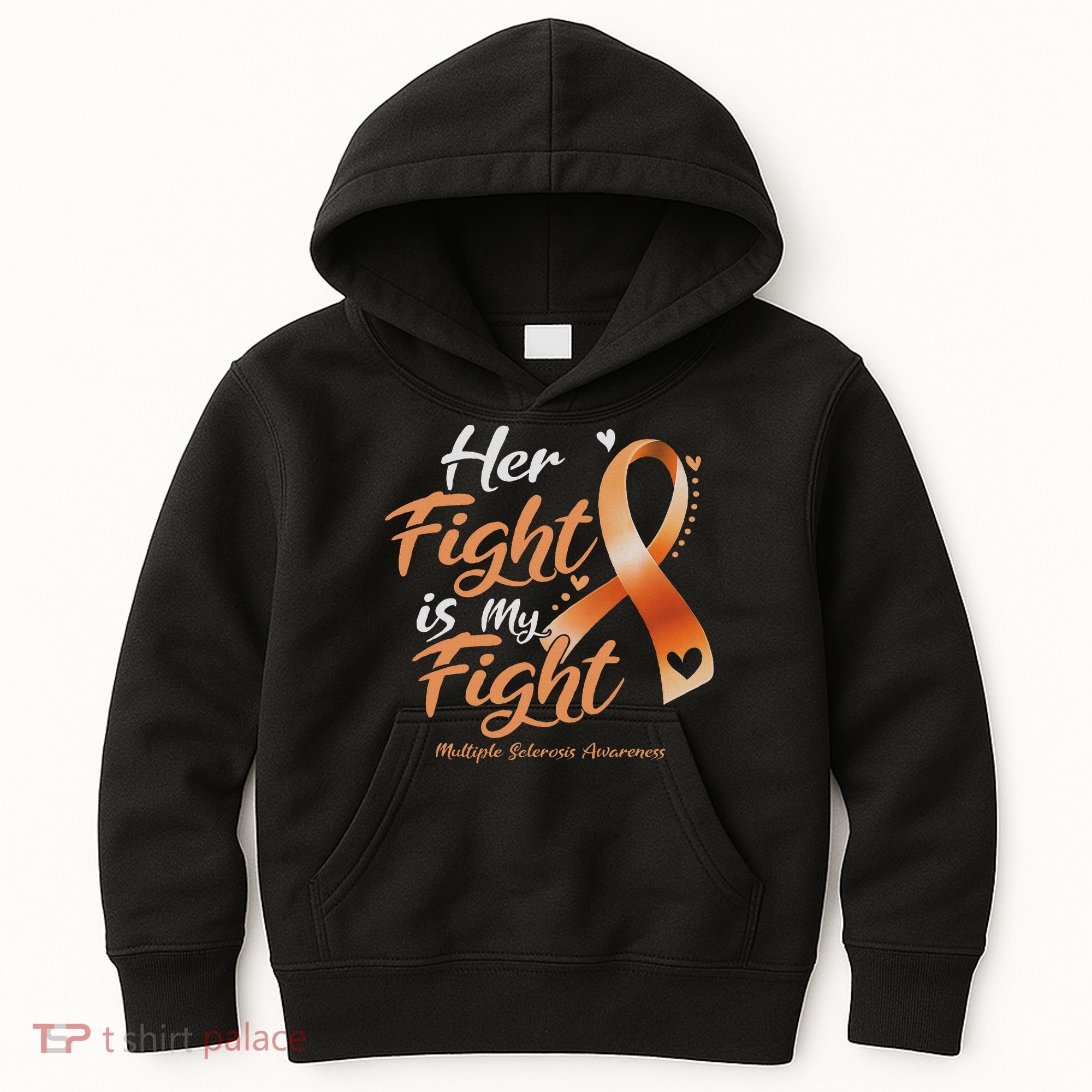 Her Fight My Fight Ms Multiple Sclerosis Awareness Women Kids Hoodie