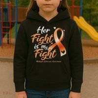 Her Fight My Fight Ms Multiple Sclerosis Awareness Women Kids Hoodie thumb 3