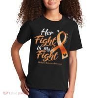 Her Fight My Fight Ms Multiple Sclerosis Awareness Women Kids T-Shirt thumb 2