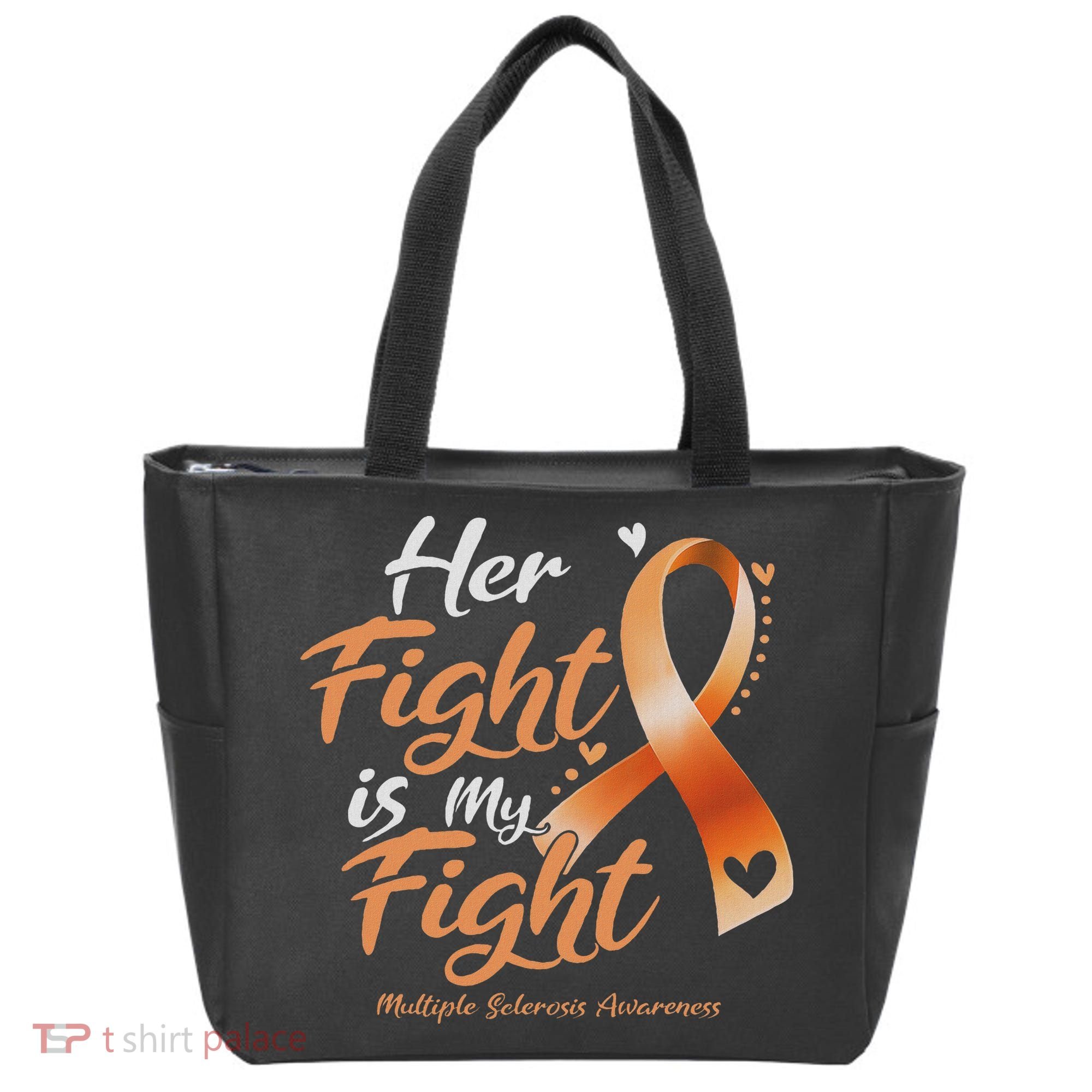 Her Fight My Fight Ms Multiple Sclerosis Awareness Women Tote Bag