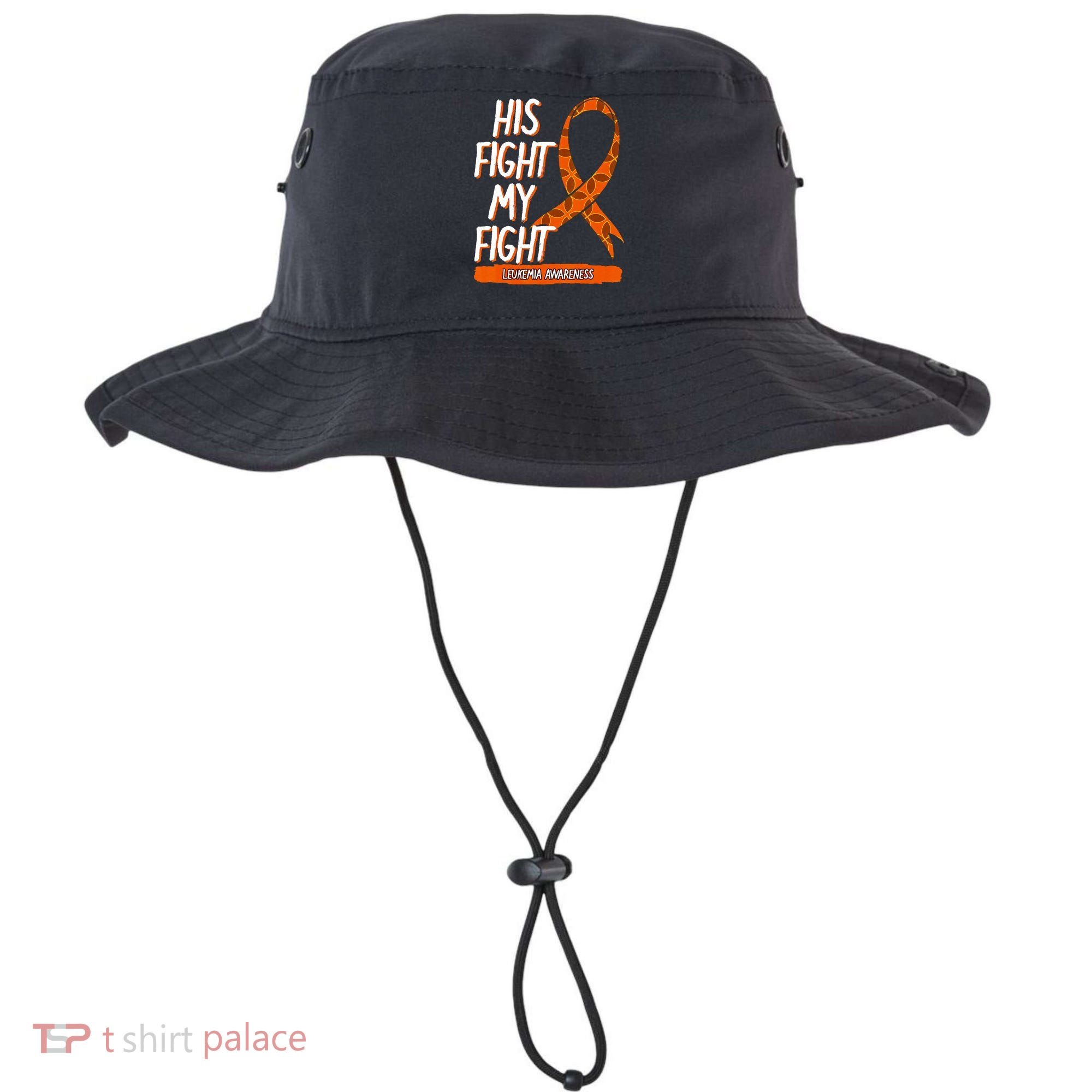 His Fight My Fight Leukemia Awareness Orange Ribbon Gift Bucket Hat