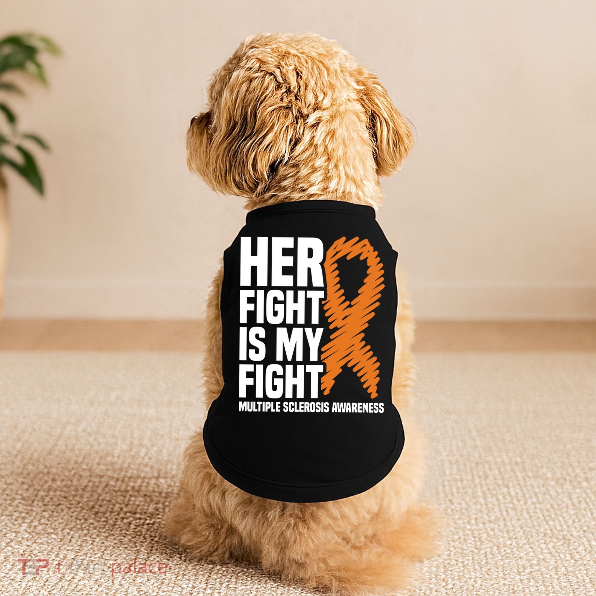 Her Fight My Fight Ms Multiple Sclerosis Awareness Gift Doggie Tank