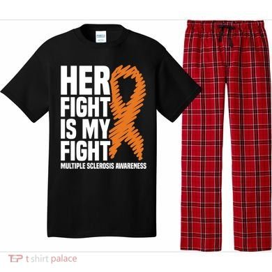 Her Fight My Fight Ms Multiple Sclerosis Awareness Gift Pajama Set