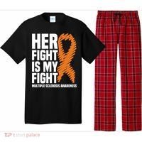 Her Fight My Fight Ms Multiple Sclerosis Awareness Gift Pajama Set thumb 0