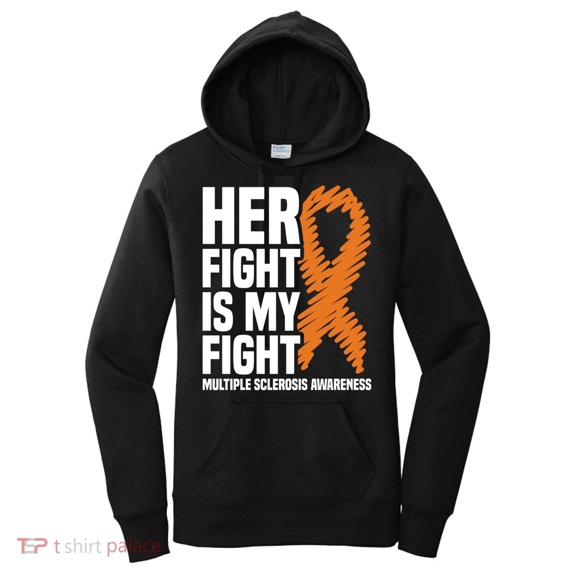 Her Fight My Fight Ms Multiple Sclerosis Awareness Gift Women's Hoodie