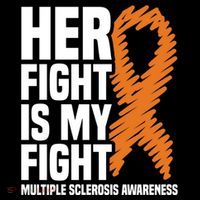 Her Fight My Fight Ms Multiple Sclerosis Awareness Gift Women's Hoodie thumb 2