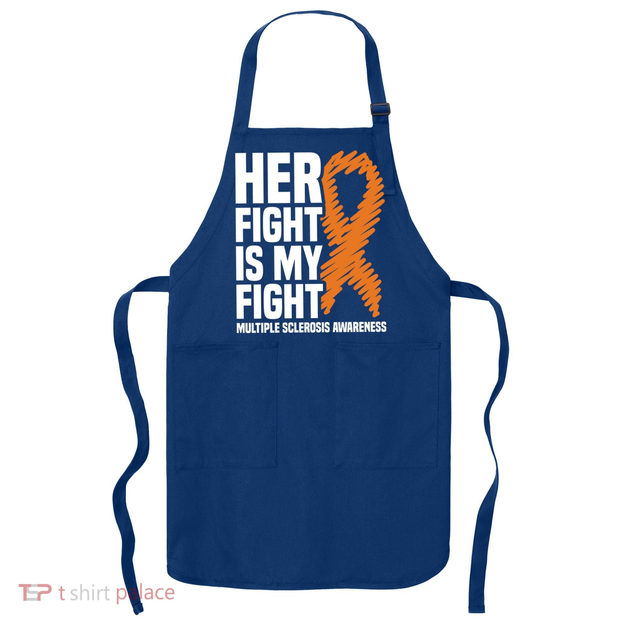 Her Fight My Fight Ms Multiple Sclerosis Awareness Gift Apron