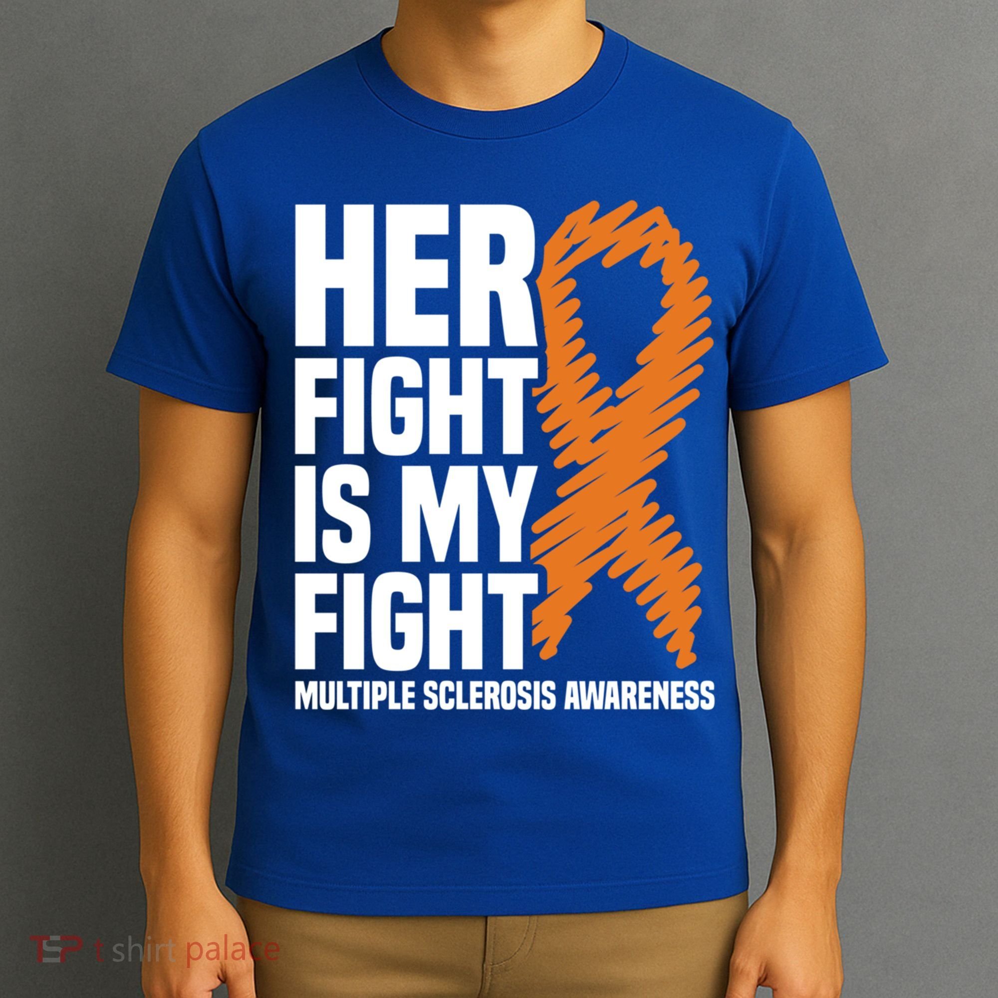 Her Fight My Fight Ms Multiple Sclerosis Awareness Gift T-Shirt