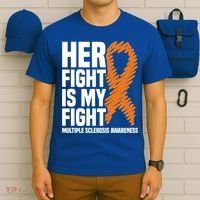 Her Fight My Fight Ms Multiple Sclerosis Awareness Gift T-Shirt thumb 6