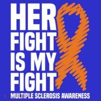 Her Fight My Fight Ms Multiple Sclerosis Awareness Gift Mousepad thumb 1