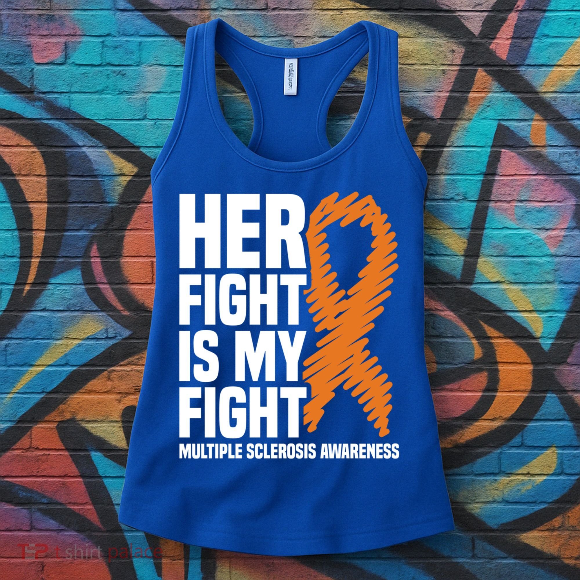 Her Fight My Fight Ms Multiple Sclerosis Awareness Gift Women's Tank Top