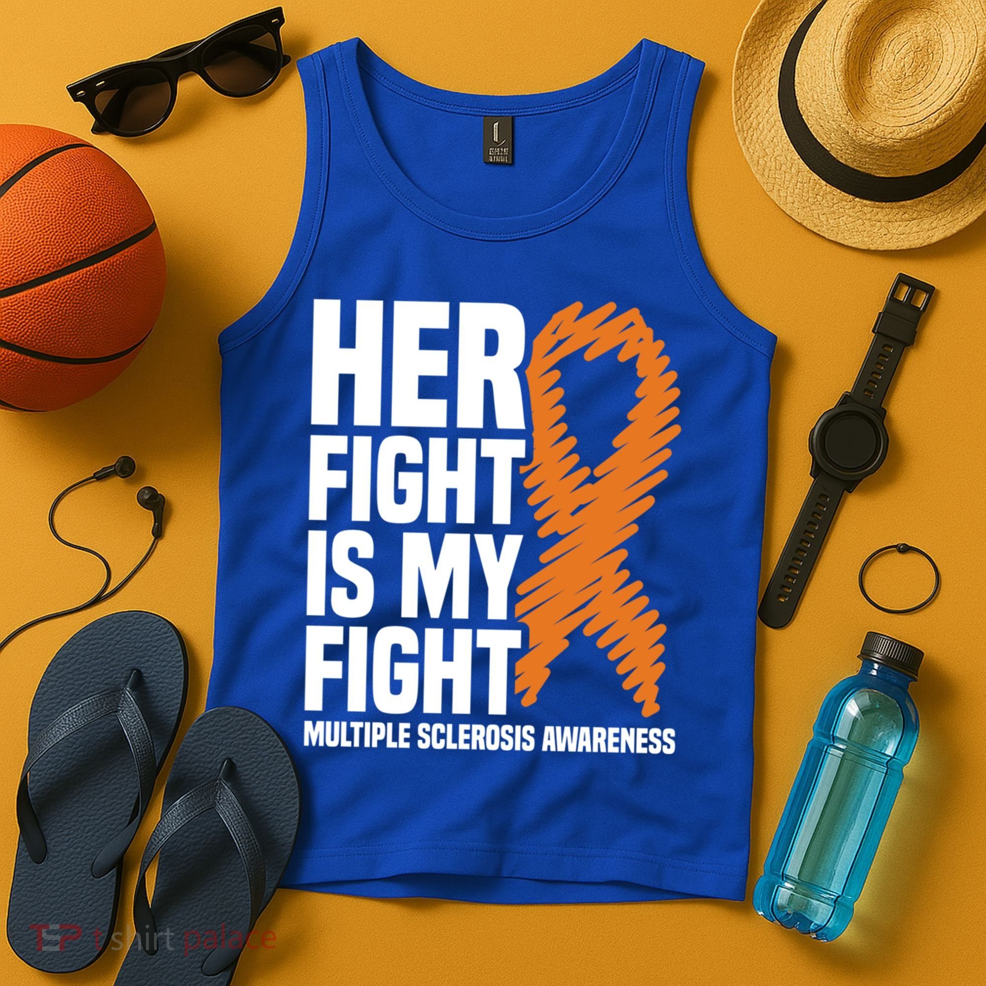 Her Fight My Fight Ms Multiple Sclerosis Awareness Gift Tank Top
