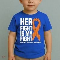 Her Fight My Fight Ms Multiple Sclerosis Awareness Gift Toddler T-Shirt thumb 2