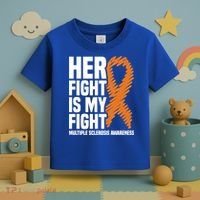 Her Fight My Fight Ms Multiple Sclerosis Awareness Gift Toddler T-Shirt thumb 3