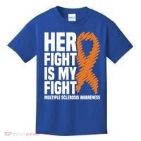 Her Fight My Fight Ms Multiple Sclerosis Awareness Gift Kids T-Shirt thumb 0