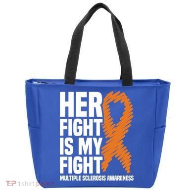 Her Fight My Fight Ms Multiple Sclerosis Awareness Gift Tote Bag