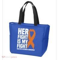 Her Fight My Fight Ms Multiple Sclerosis Awareness Gift Tote Bag thumb 3