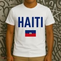 HAITI Flag Men Women Kids HAITI T-Shirt thumb 3