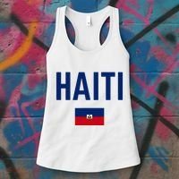 HAITI Flag Men Women Kids HAITI Women's Tank Top thumb 3