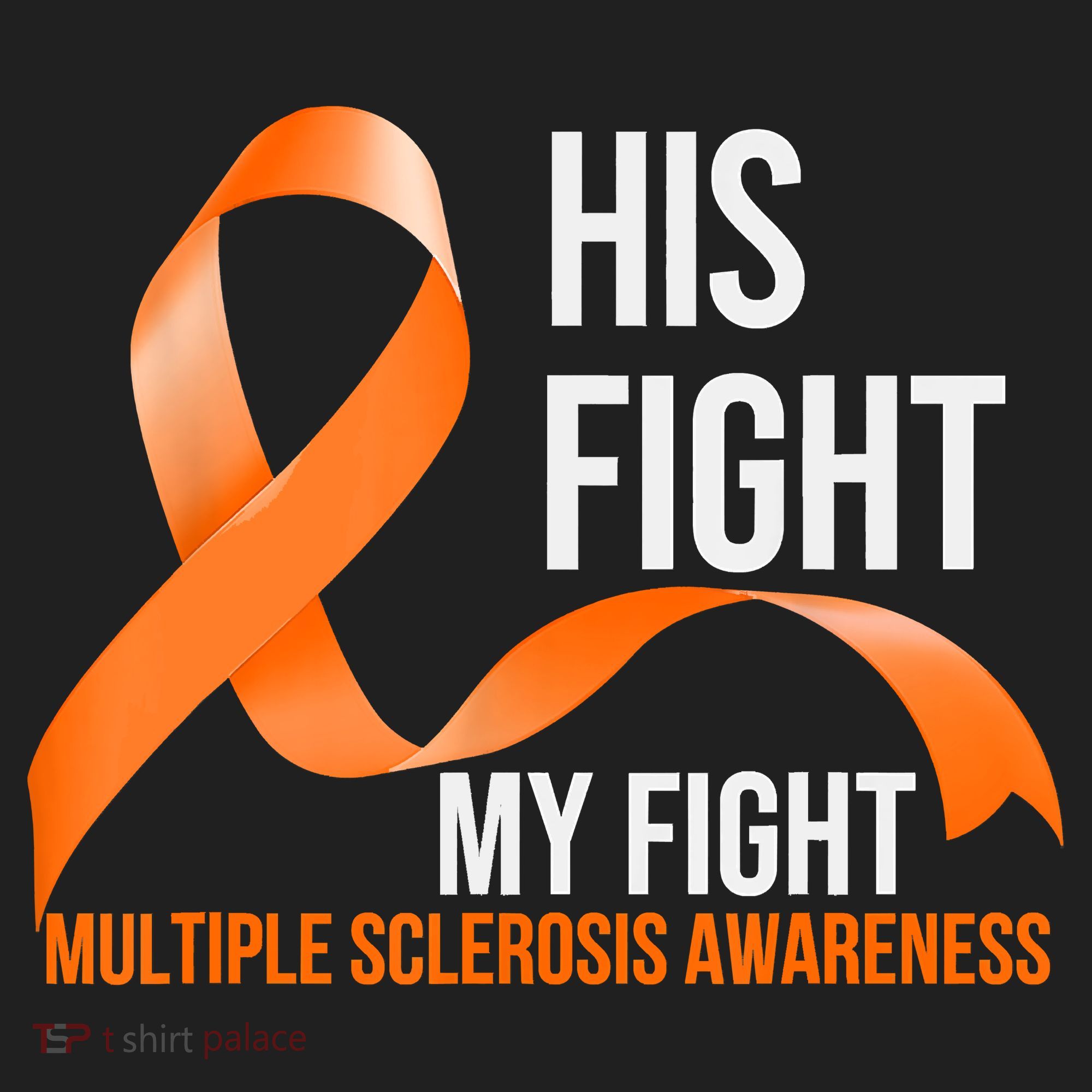 His Fight My Fight Multiple Sclerosis MS Warrior Women's Sweatshirt