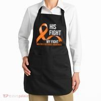 His Fight My Fight Multiple Sclerosis MS Warrior Apron thumb 2