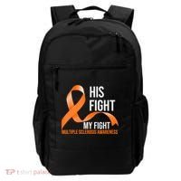 His Fight My Fight Multiple Sclerosis MS Warrior Backpack thumb 0