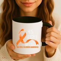 His Fight My Fight Multiple Sclerosis MS Warrior Coffee Mug thumb 3