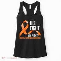 His Fight My Fight Multiple Sclerosis MS Warrior Women's Tank Top thumb 0