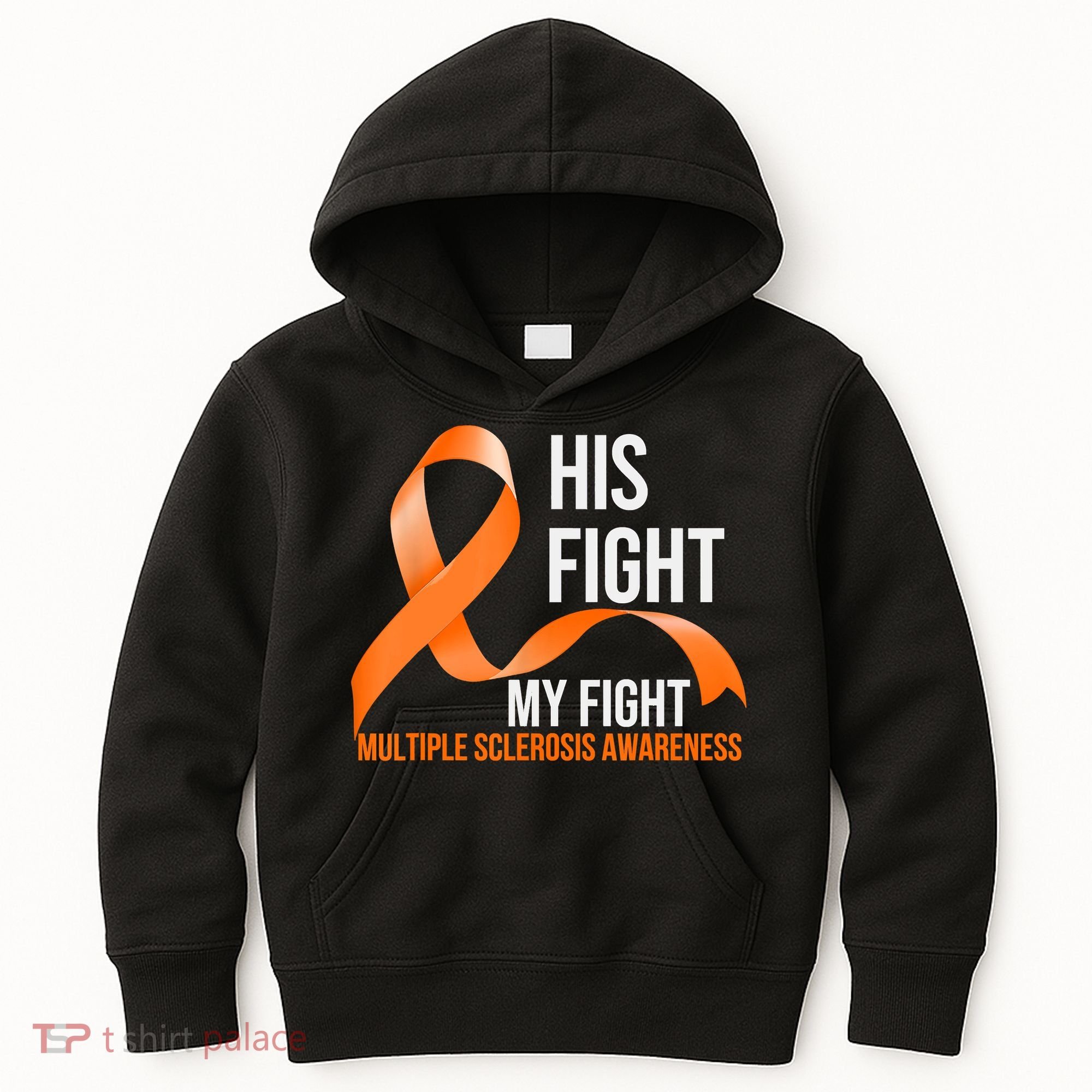 His Fight My Fight Multiple Sclerosis MS Warrior Kids Hoodie