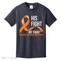 His Fight My Fight Multiple Sclerosis MS Warrior Kids T-Shirt thumb 0