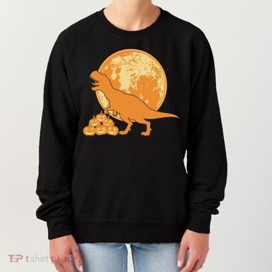 Halloween Full Moon Trex Pumpkins Women's Sweatshirt