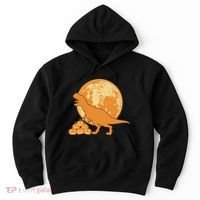 Halloween Full Moon Trex Pumpkins Hoodie thumb 0