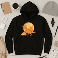Halloween Full Moon Trex Pumpkins Hoodie thumb 3