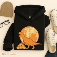 Halloween Full Moon Trex Pumpkins Hoodie thumb 4