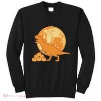 Halloween Full Moon Trex Pumpkins Sweatshirt thumb 0