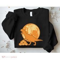 Halloween Full Moon Trex Pumpkins Sweatshirt thumb 2