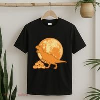 Halloween Full Moon Trex Pumpkins T-Shirt thumb 2