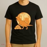 Halloween Full Moon Trex Pumpkins T-Shirt thumb 3