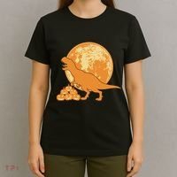 Halloween Full Moon Trex Pumpkins T-Shirt thumb 4