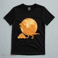 Halloween Full Moon Trex Pumpkins T-Shirt thumb 5