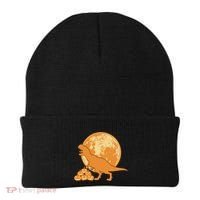 Halloween Full Moon Trex Pumpkins Beanie thumb 0