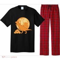 Halloween Full Moon Trex Pumpkins Pajama Set thumb 0