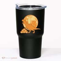 Halloween Full Moon Trex Pumpkins Tumbler thumb 0