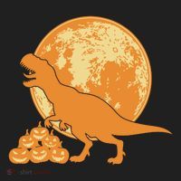 Halloween Full Moon Trex Pumpkins Tumbler thumb 3