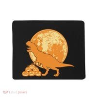 Halloween Full Moon Trex Pumpkins Mousepad thumb 0