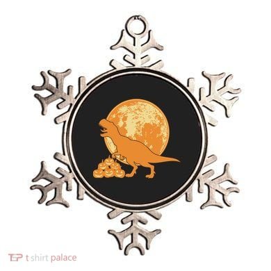 Halloween Full Moon Trex Pumpkins Ornament