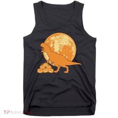 Halloween Full Moon Trex Pumpkins Tank Top