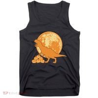 Halloween Full Moon Trex Pumpkins Tank Top thumb 0