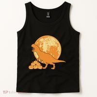 Halloween Full Moon Trex Pumpkins Tank Top thumb 2