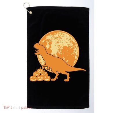 Halloween Full Moon Trex Pumpkins Golf Towel